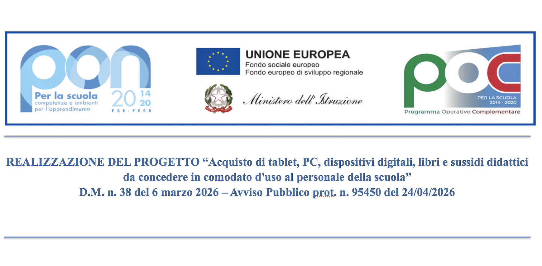 Realizzazione del Progetto: Innovazione e Supporto al Personale della Scuola